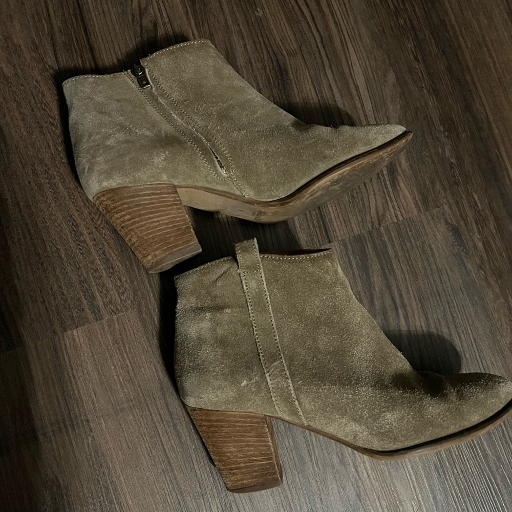 Madewell Billie Suede Ankle Bootie Heeled 8